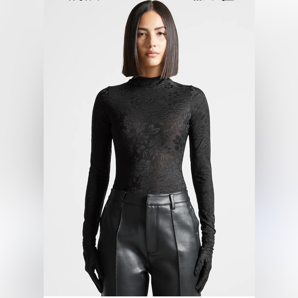 NWOT maniere de voir Jacquard Bodysuit